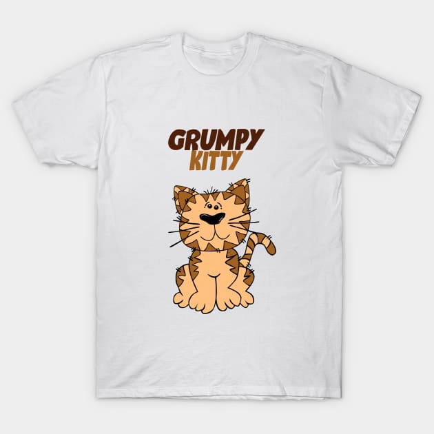 Grumpy Kitty T-Shirt by Mysticalart